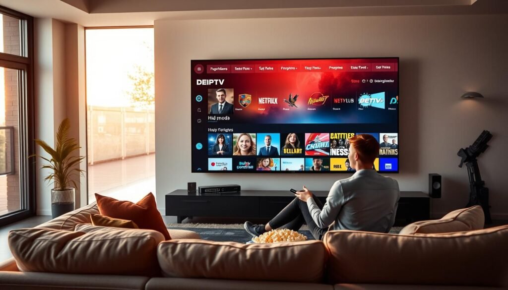 DEIPTV premium streaming service features