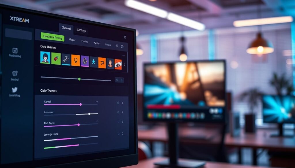 XTREAM UI player interface customization settings